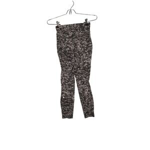 Lululemon High Rise Leggings Grey Black Abstract Camo Print Womens Size 4